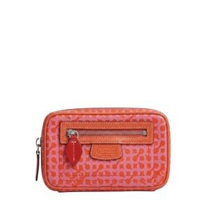 Coach Poppy Op Art Jewelry Pouch-Like New